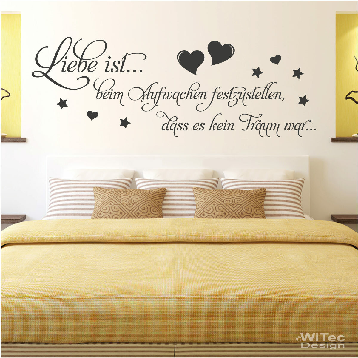 Wandtattoo Wandaufkleber Liebe Ist Schlafzimmer throughout Wandaufkleber Schlafzimmer